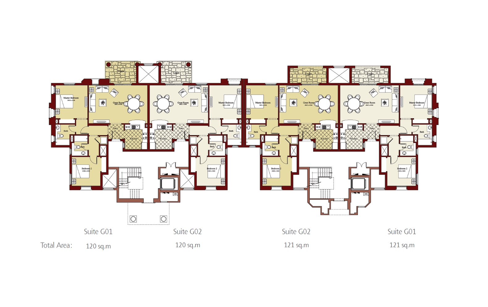 Floor plan for apartment at Marassi