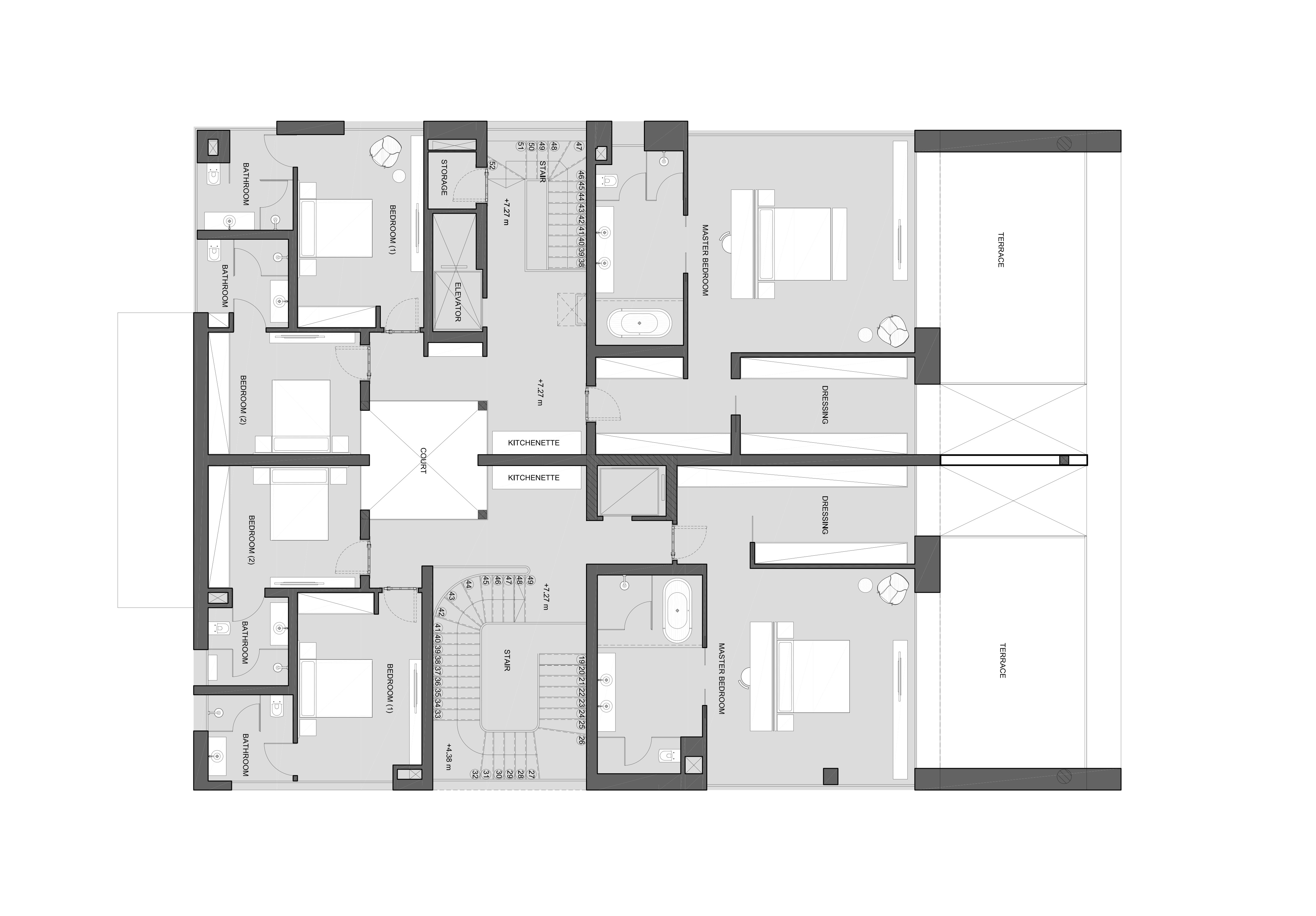 Floor plan for villa at Katameya Dunes