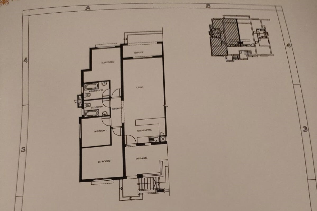 Floor plan for chalet at Mountain View Ras El Hekma