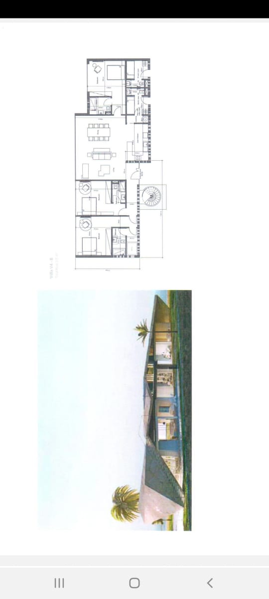 Floor plan for villa at Il Monte Galala