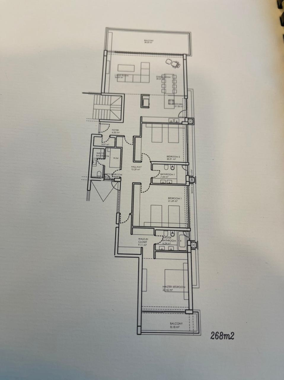 Floor plan for apartment at Lake View Residence