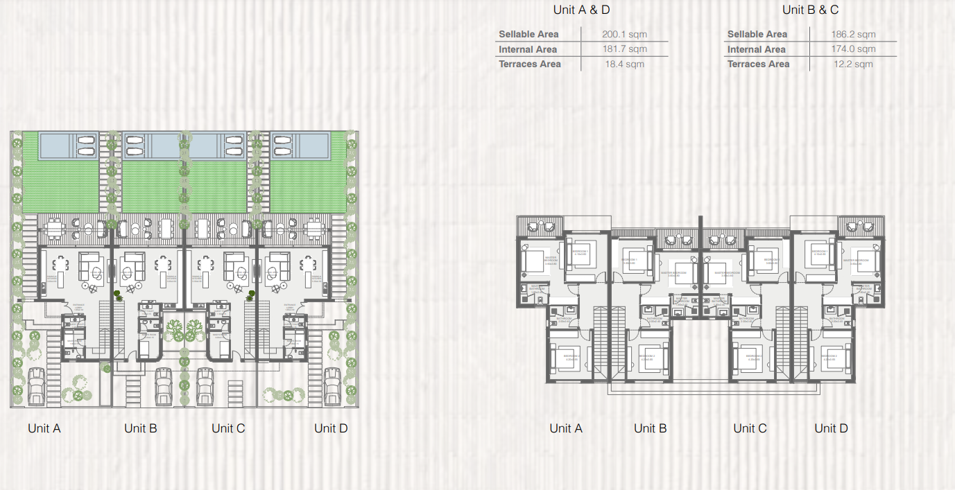 Floor plan for townhouse at The Med