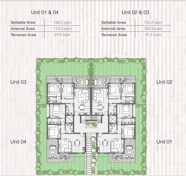 Floor plan for chalet at The Med