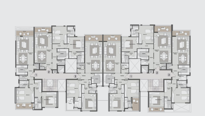 Floor plan for apartment at Ever
