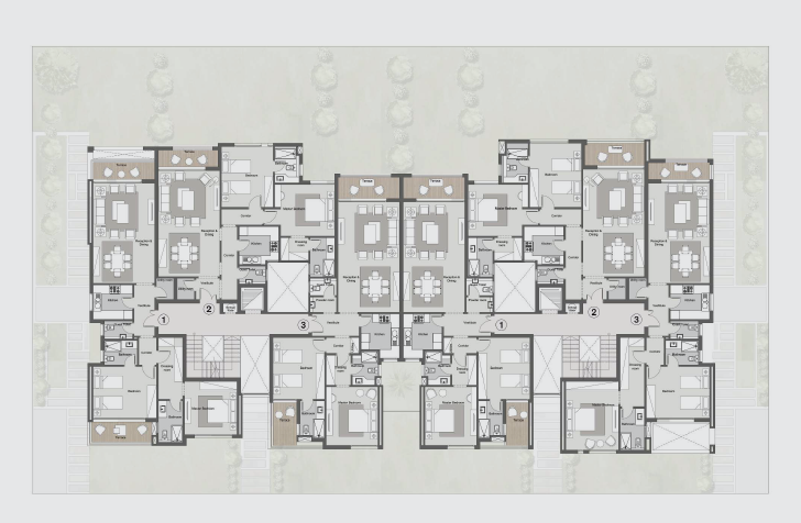 Floor plan for apartment at Ever
