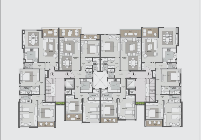 Floor plan for apartment at Ever