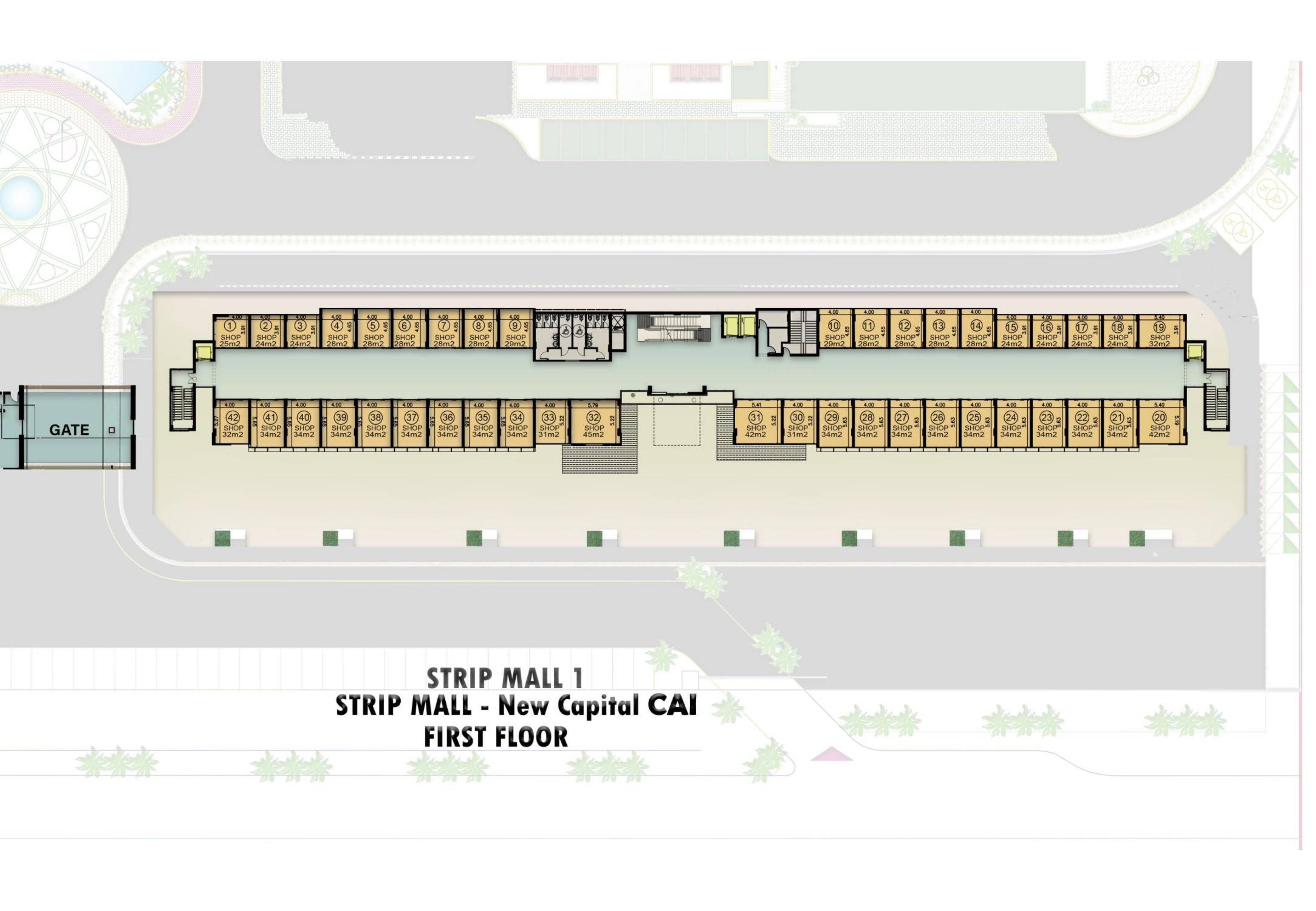 Floor plan for  at De joya 1 strip mall