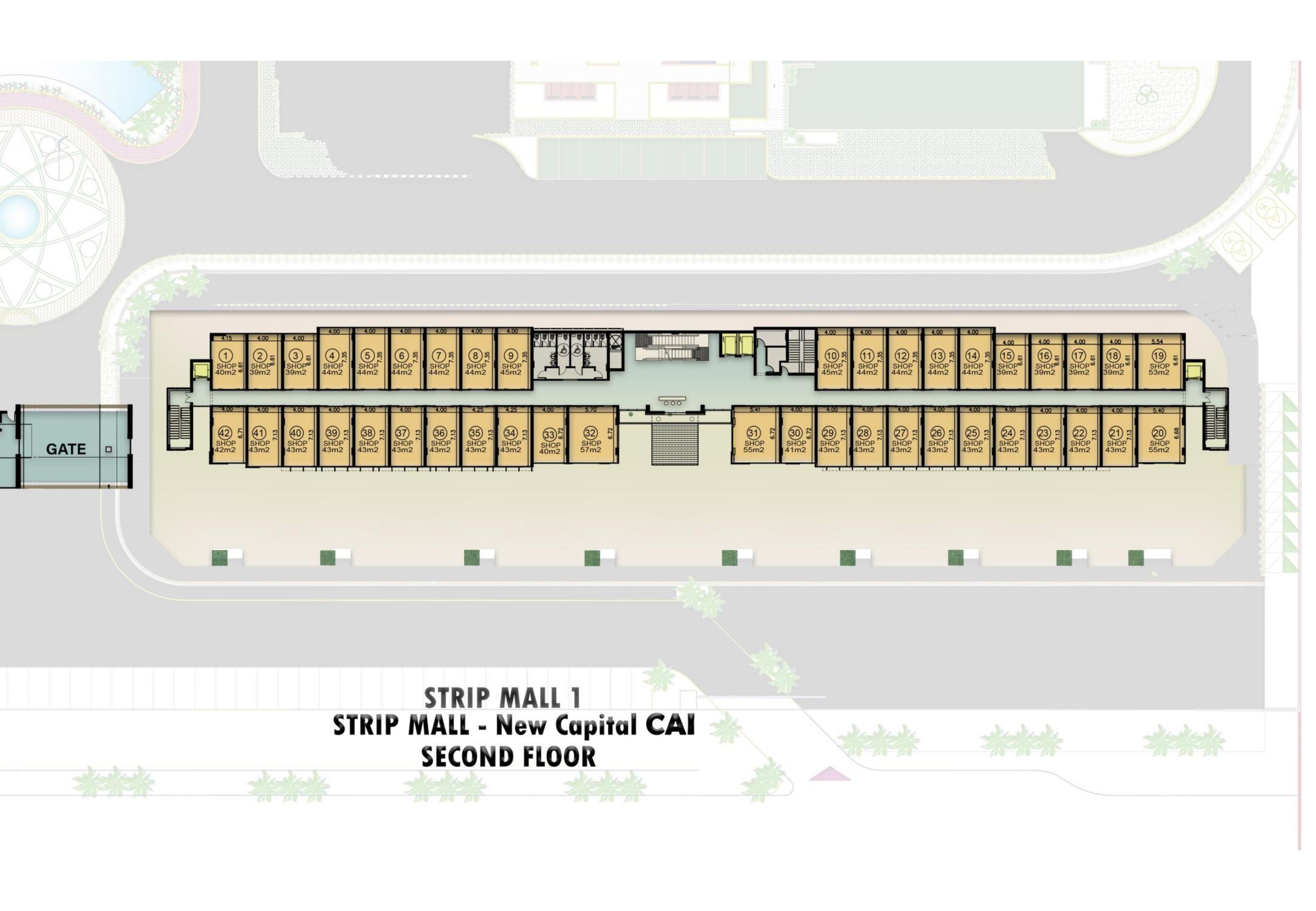 Floor plan for  at De joya 1 strip mall