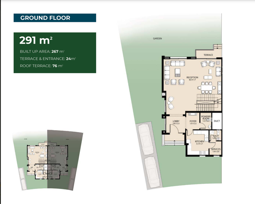 Floor plan for  at Bleu Vert