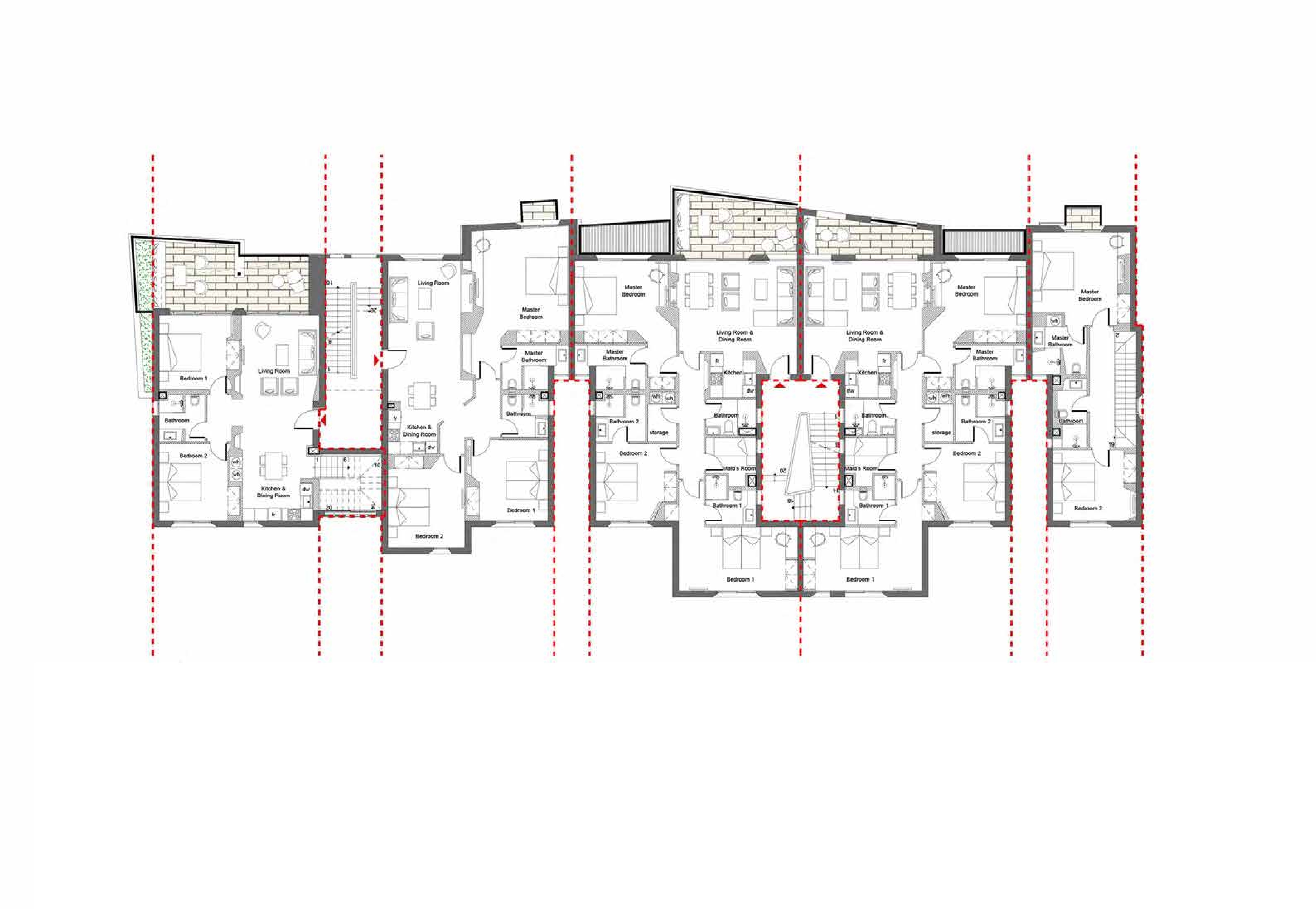 Floor plan for apartment at Swanlake El Gouna