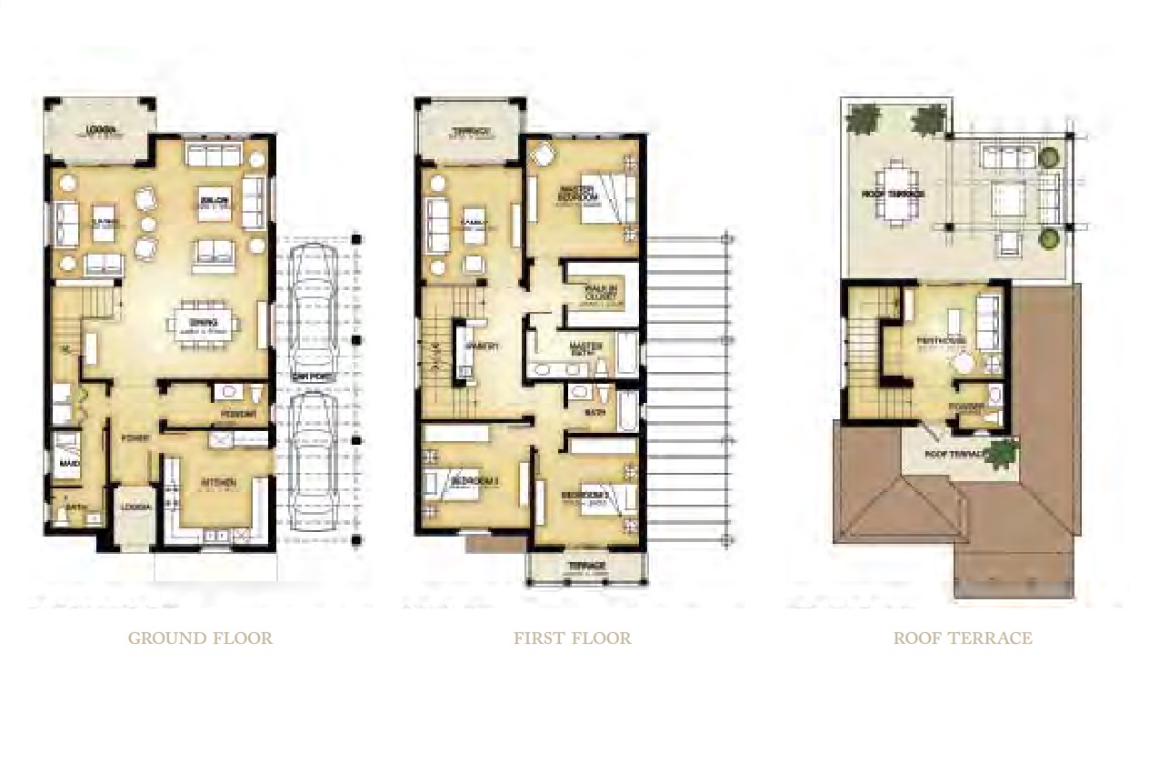 Floor plan for villa at Mivida