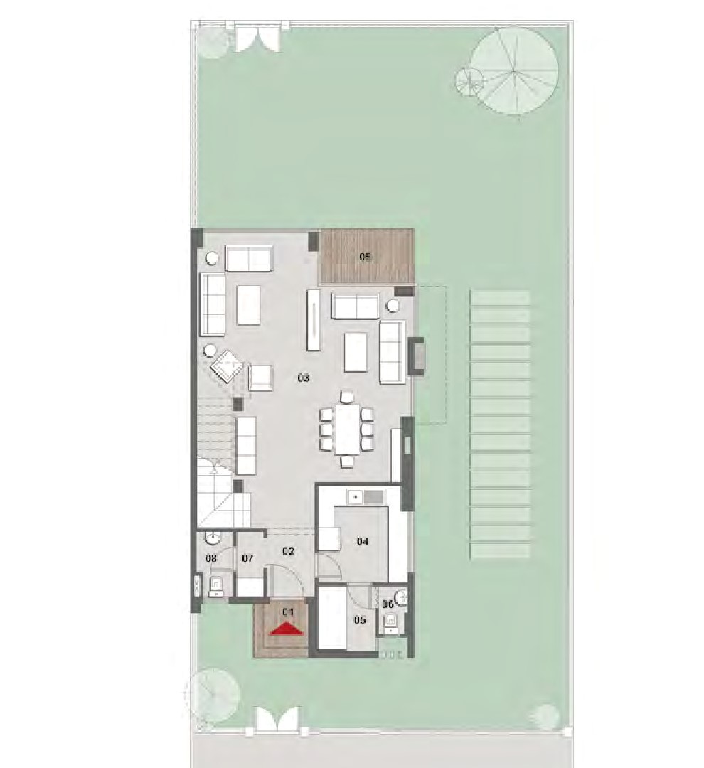 Floor plan for villa at Il Bosco City