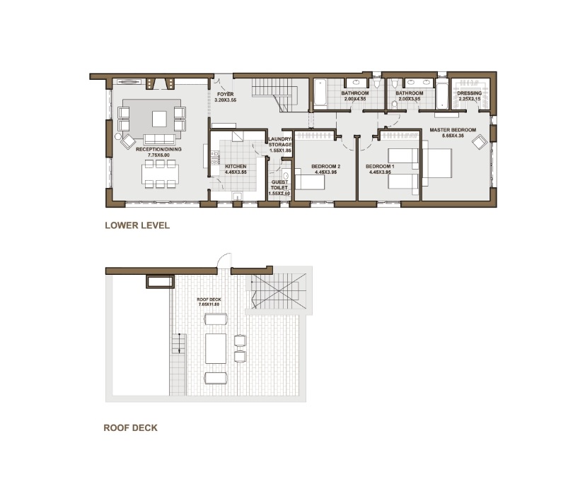 Floor plan for apartment at Forty West Phase I