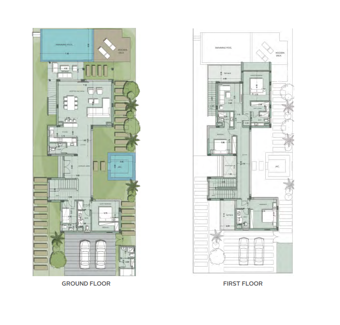 Floor plan for villa at Fouka Bay