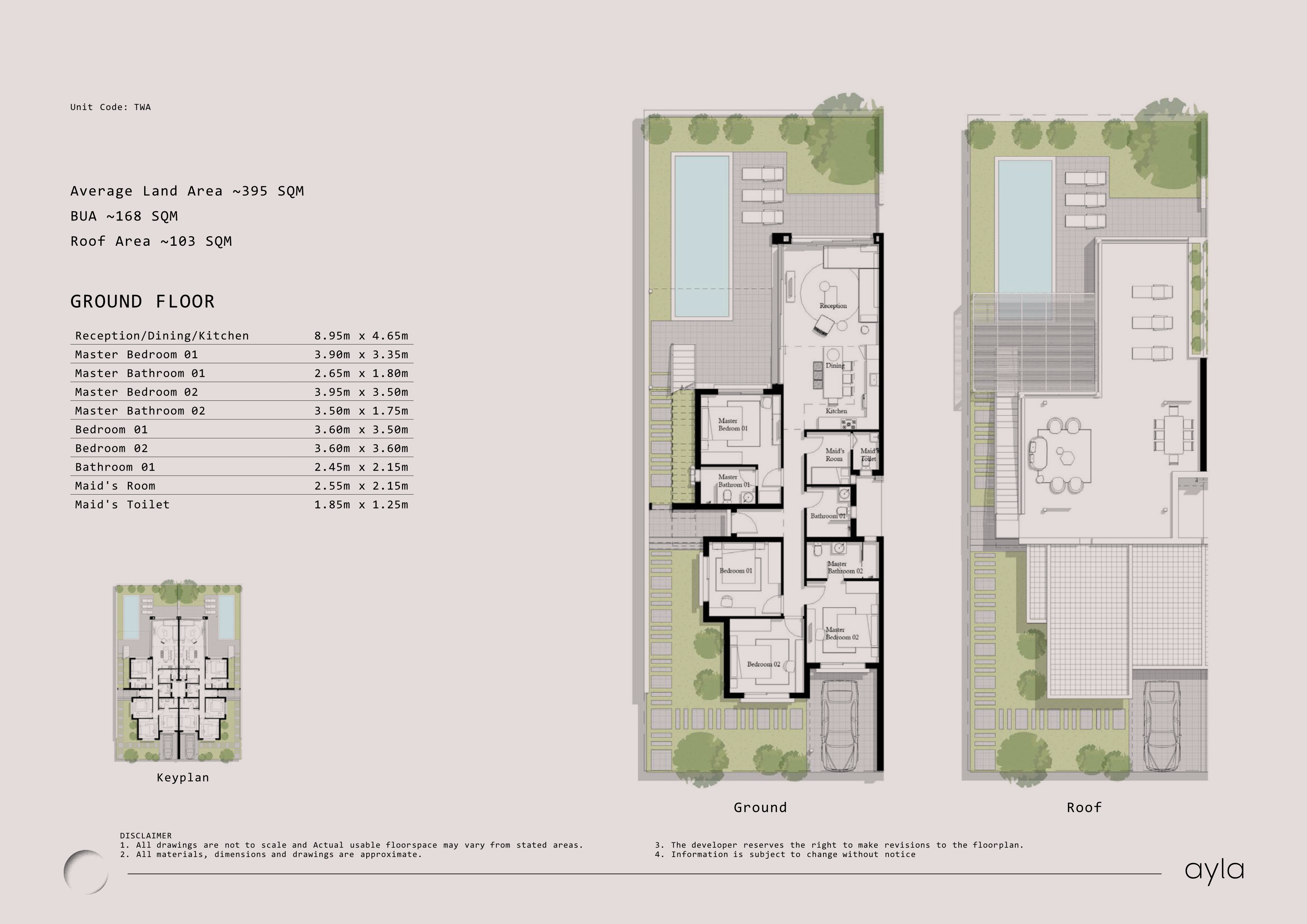 Floor plan for  at Ayla Jefaira