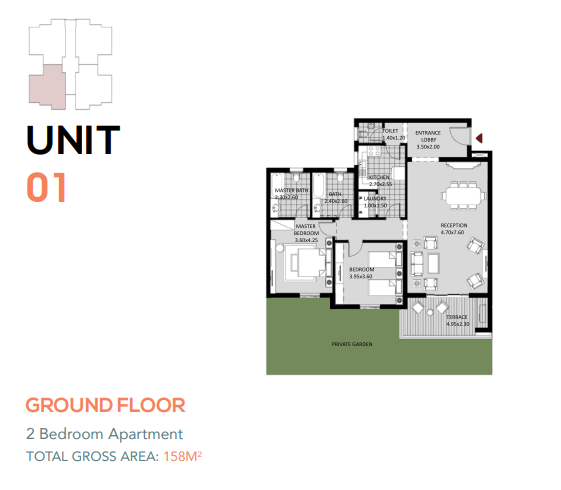 Floor plan for apartment at October Plaza