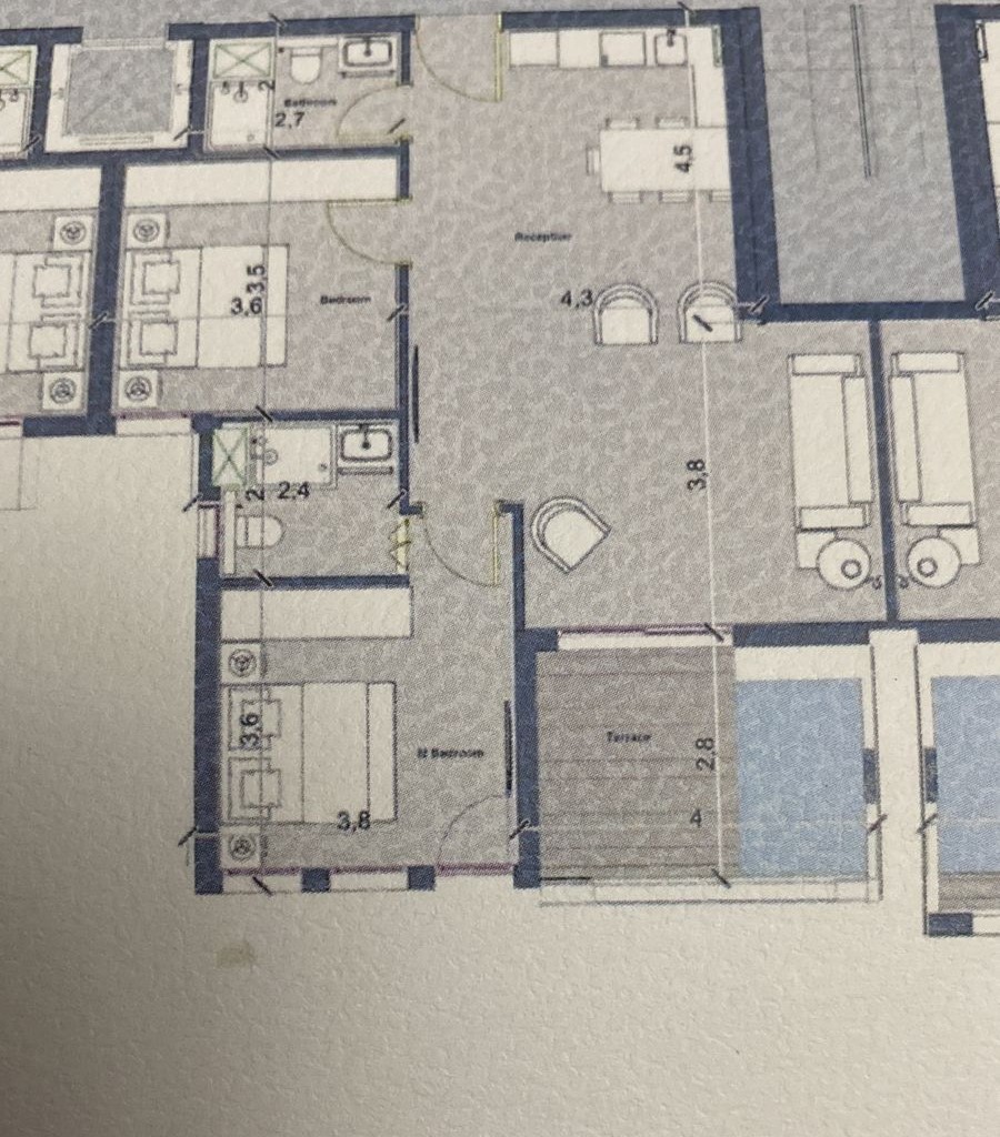 Floor plan for chalet at Il Monte Galala