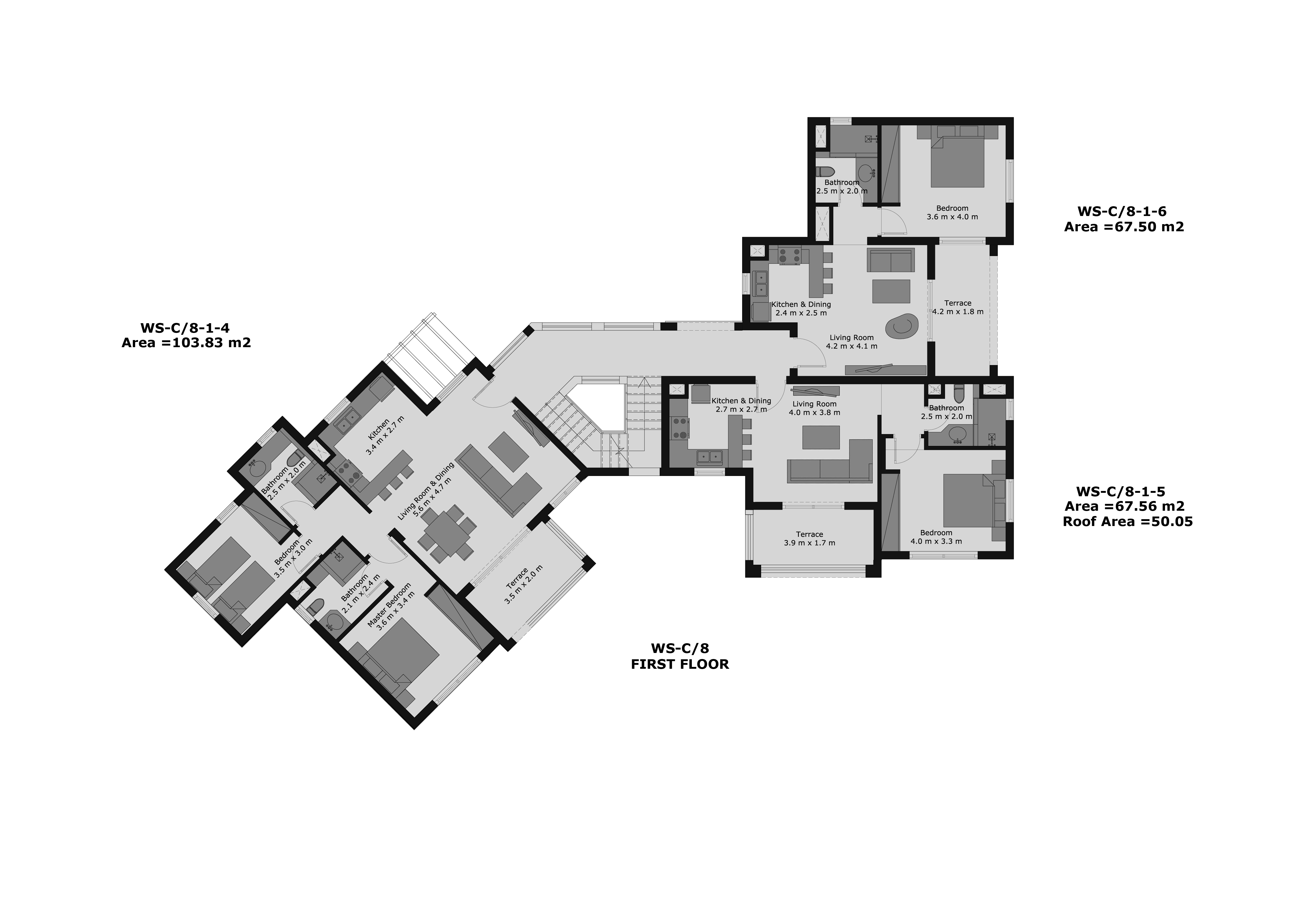 Floor plan for apartment at Waterside Condos