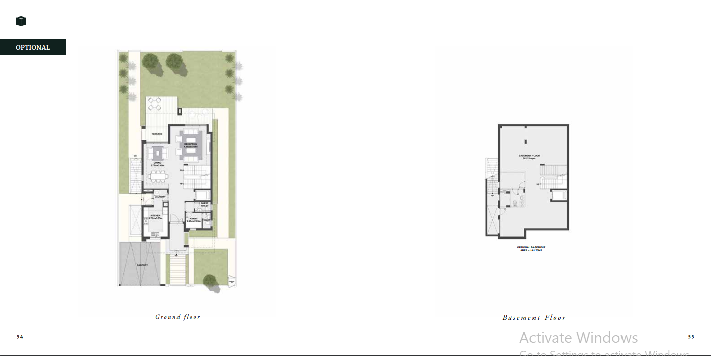 Floor plan for villa at The Estates Residence