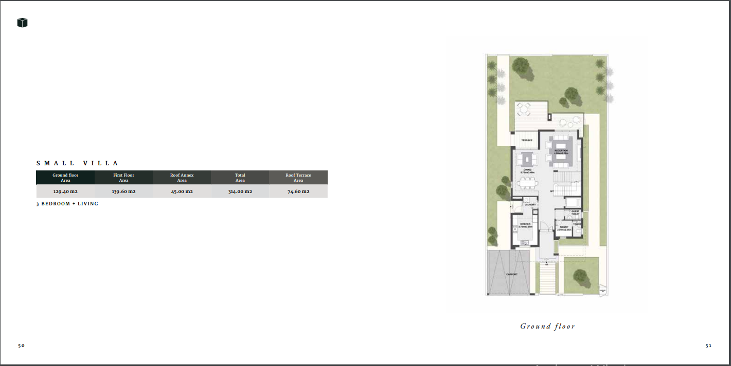 Floor plan for villa at The Estates