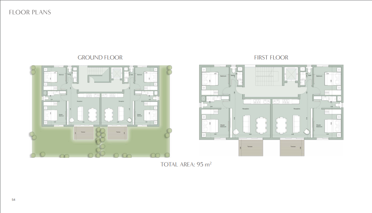Floor plan for chalet at Il Monte Galala
