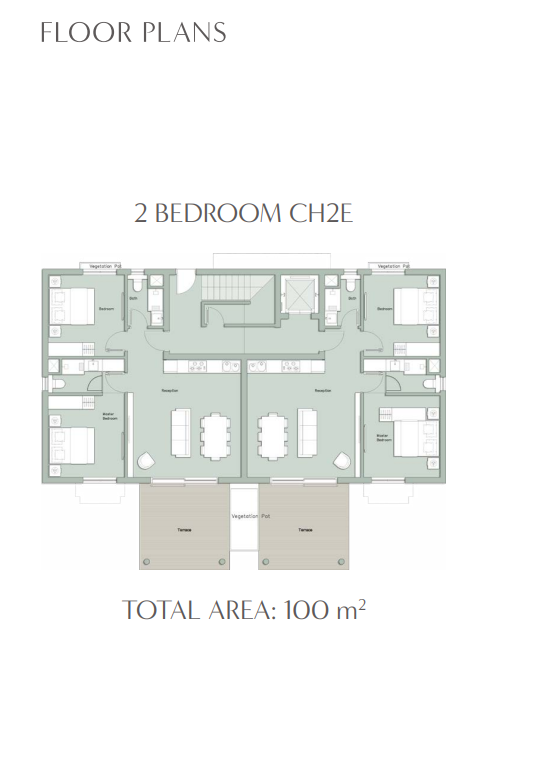 Floor plan for chalet at Il Monte Galala