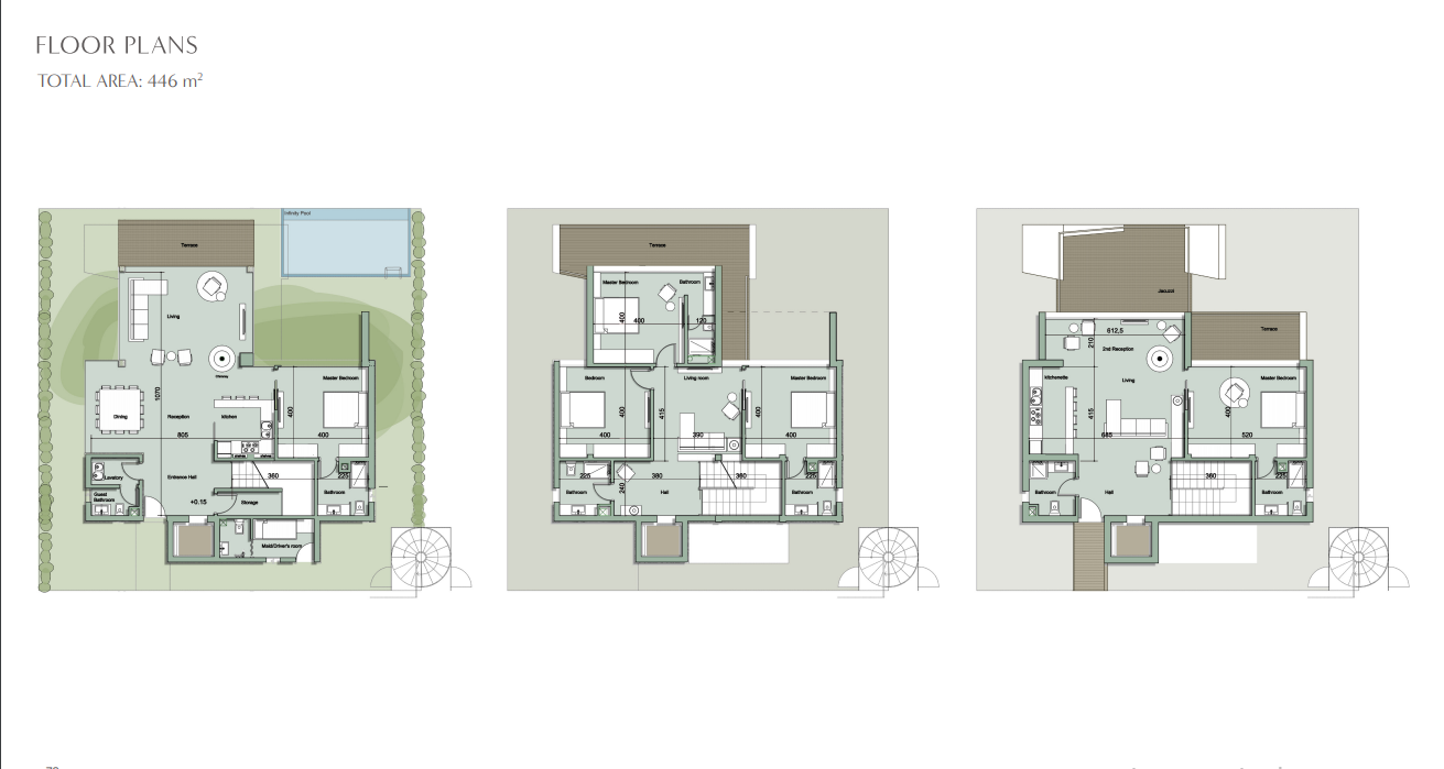 Floor plan for villa at Il Monte Galala