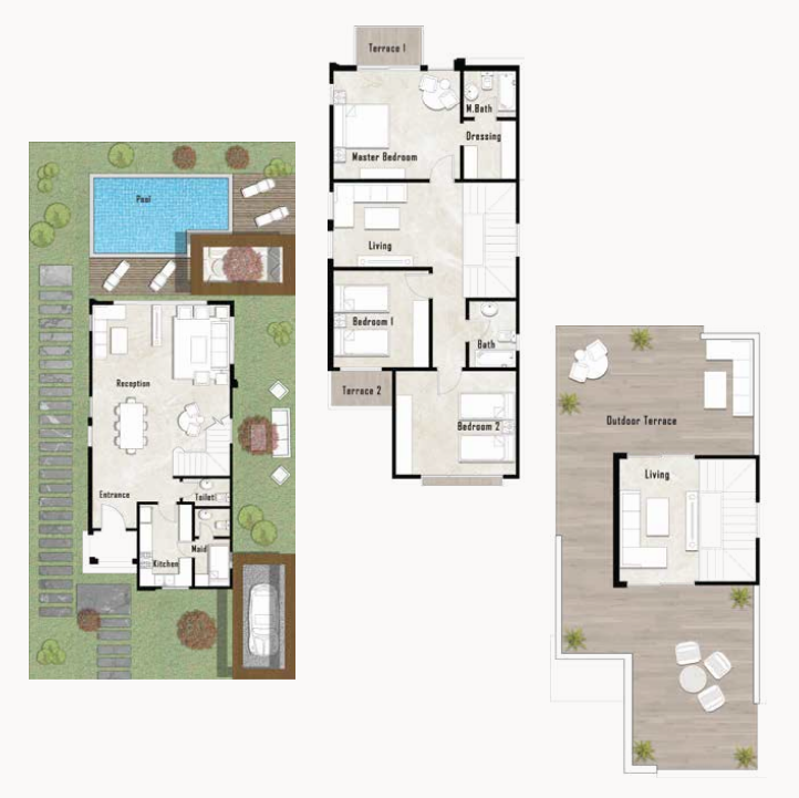 Floor plan for villa at The 8