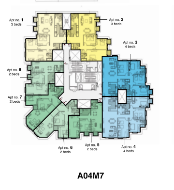 Floor plan for apartment at Il Latini SED