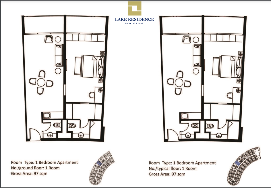 Floor plan for apartment at Fifth Square Al Marasem