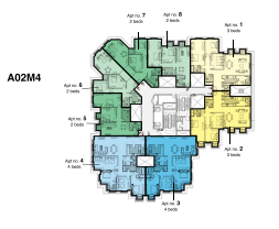 Floor plan for apartment at Il Latini SED