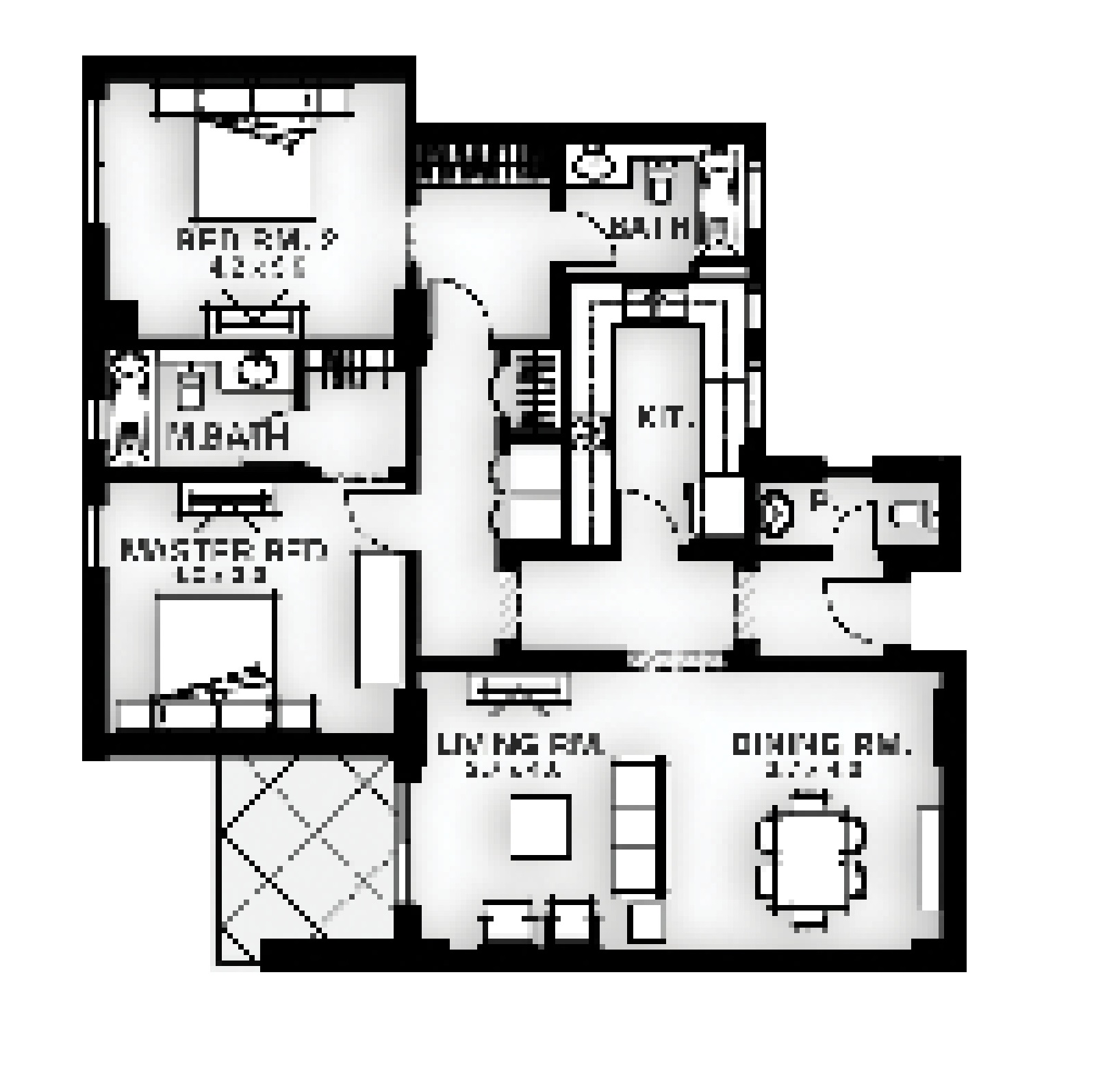 Floor plan for apartment at Mivida