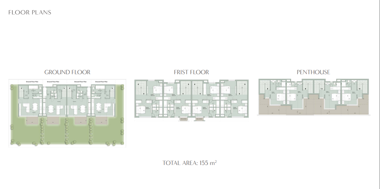 Floor plan for townhouse at Il Monte Galala