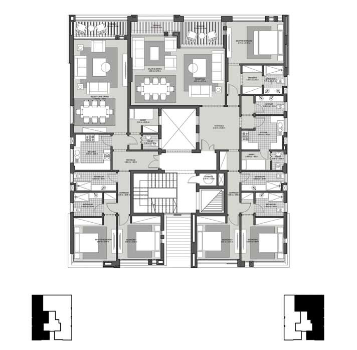 Floor plan for apartment at One 16