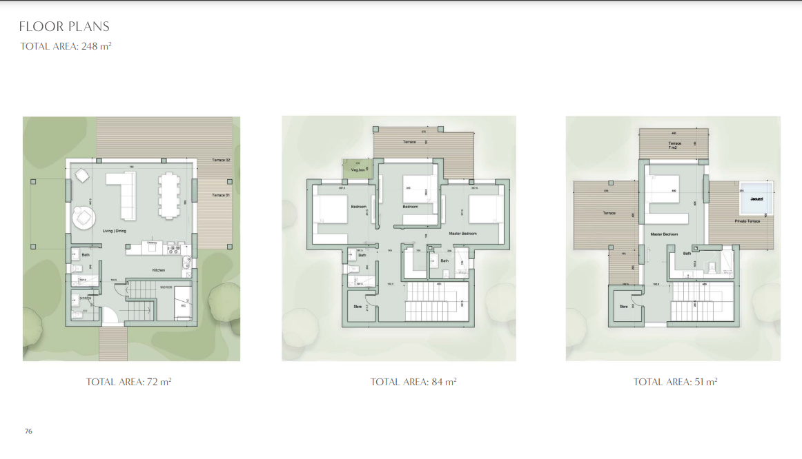 Floor plan for villa at Il Monte Galala