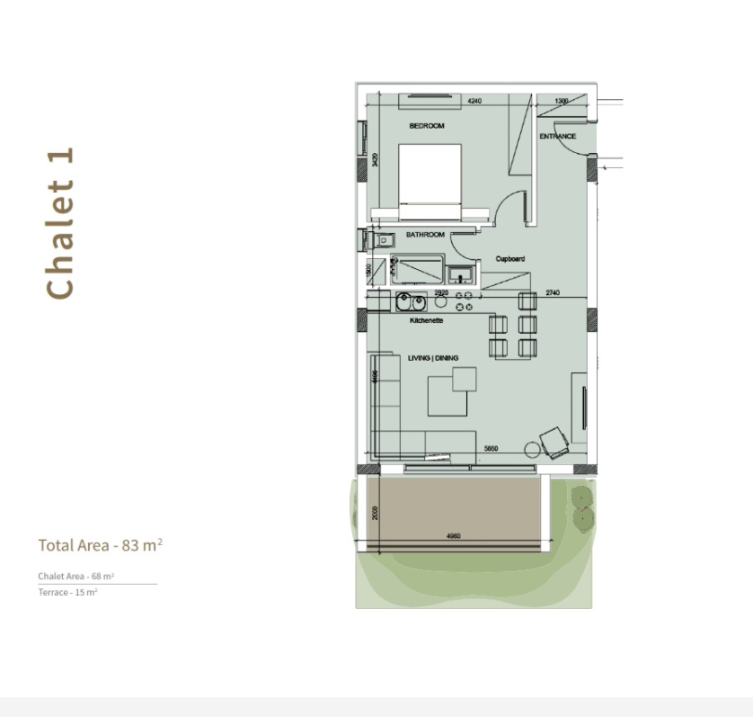 Floor plan for chalet at Il Monte Galala