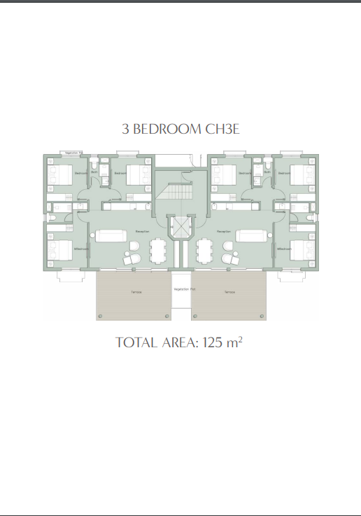 Floor plan for chalet at Il Monte Galala