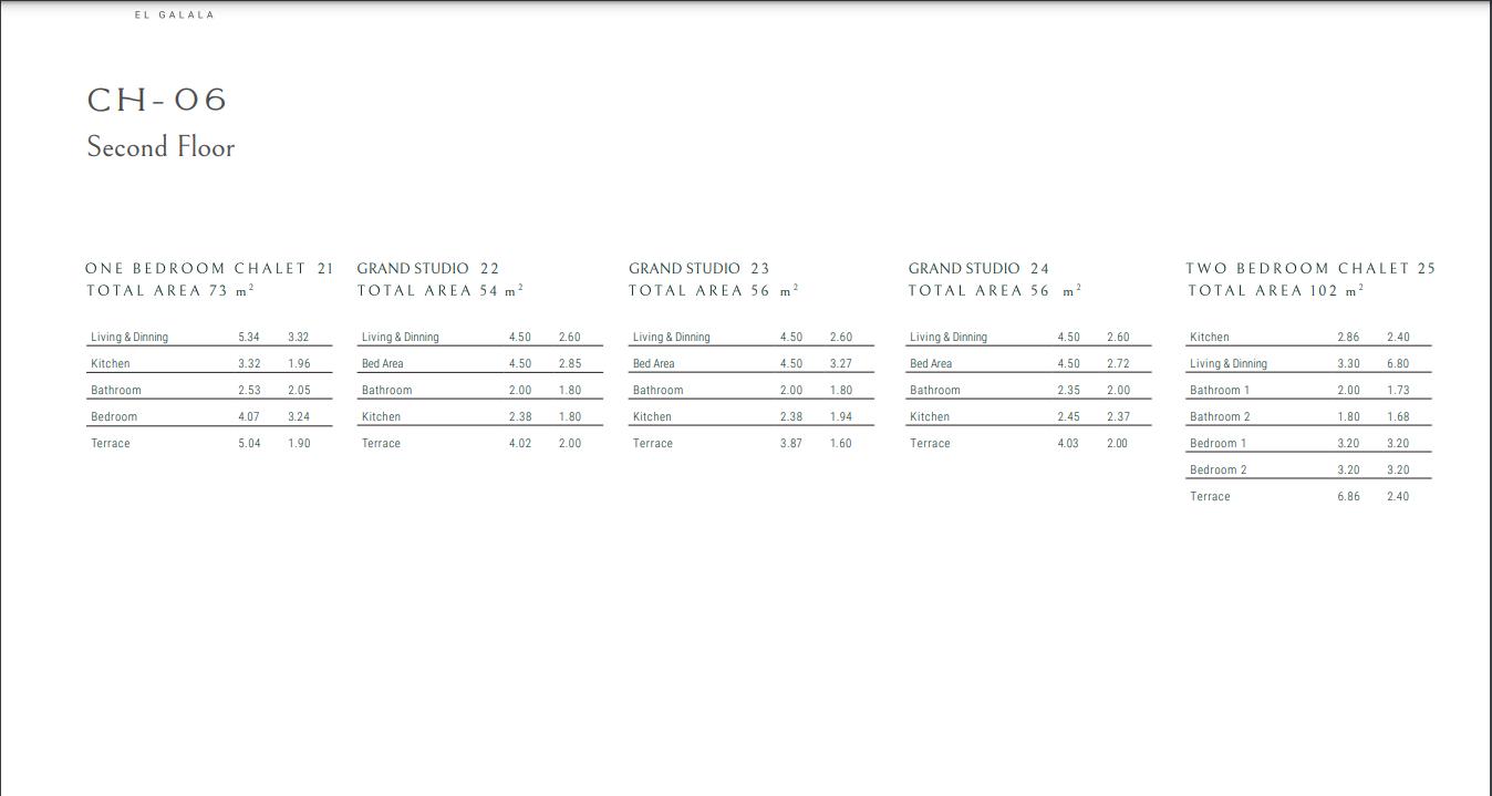 Floor plan for studio at Majada Iwan