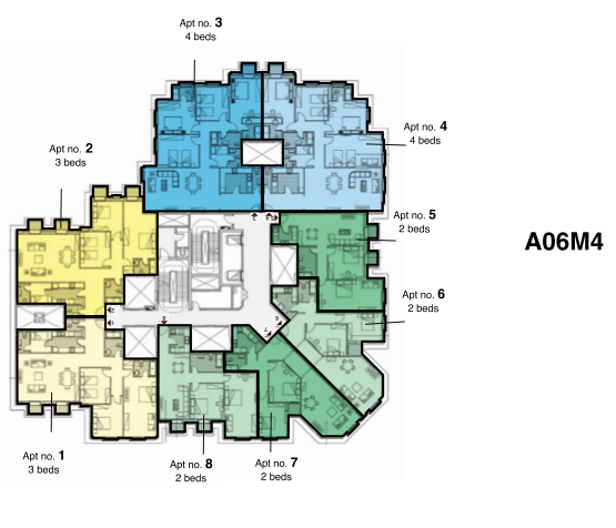 Floor plan for apartment at Il Latini SED