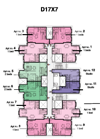 Floor plan for apartment at Il Latini SED