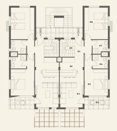 Floor plan for chalet at El Masyaf
