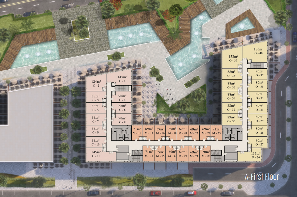 Floor plan for  at Castle Landmark