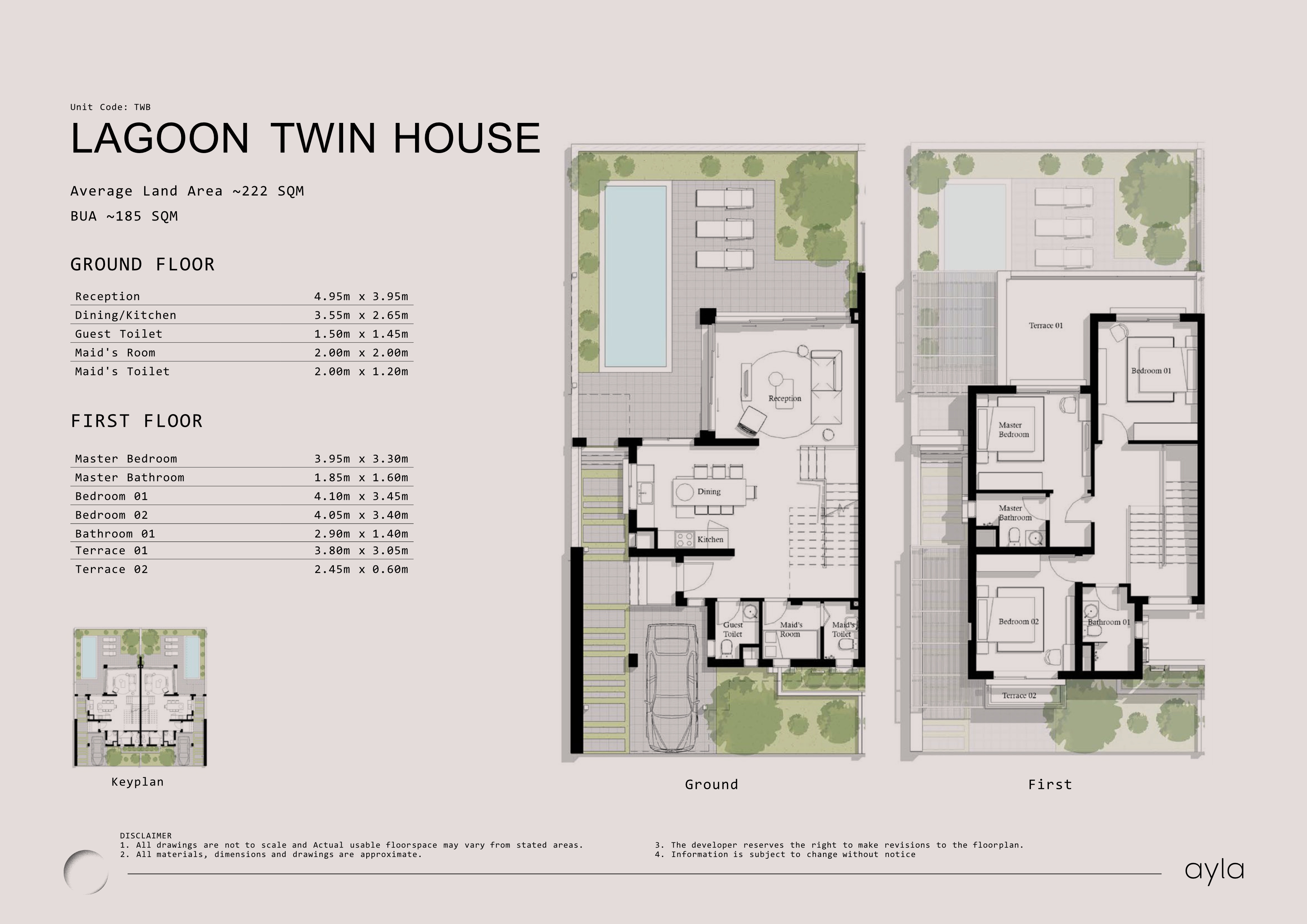 Floor plan for  at Ayla Jefaira