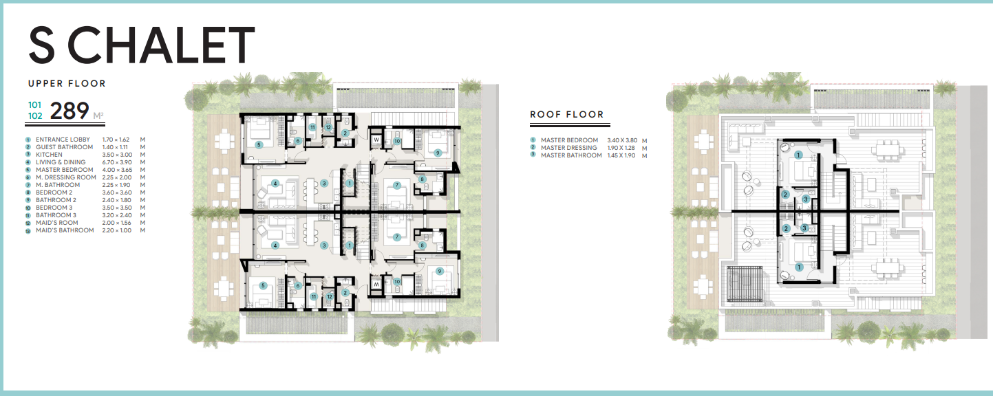 Floor plan for chalet at Azha North Coast
