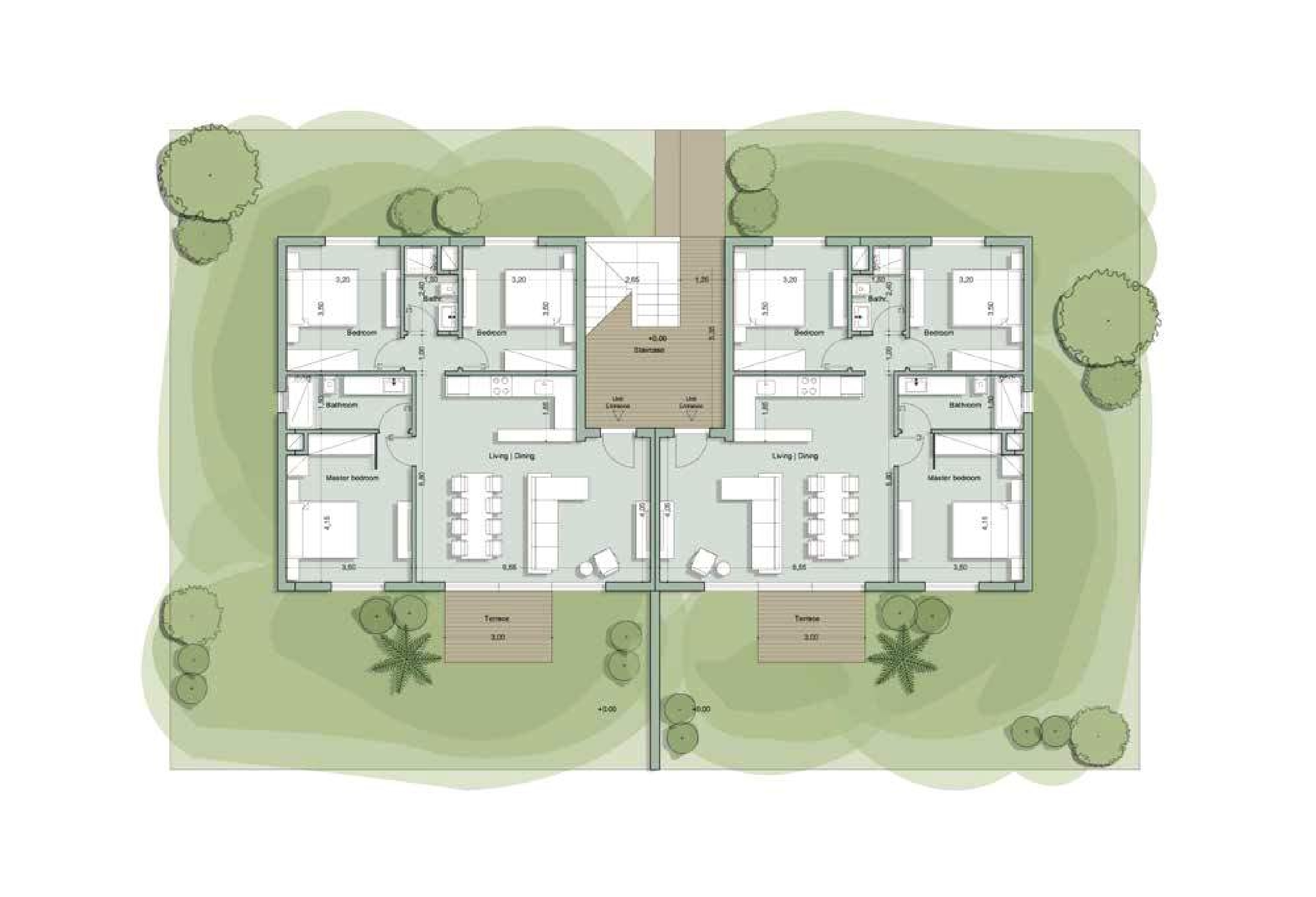 Floor plan for chalet at Il Monte Galala