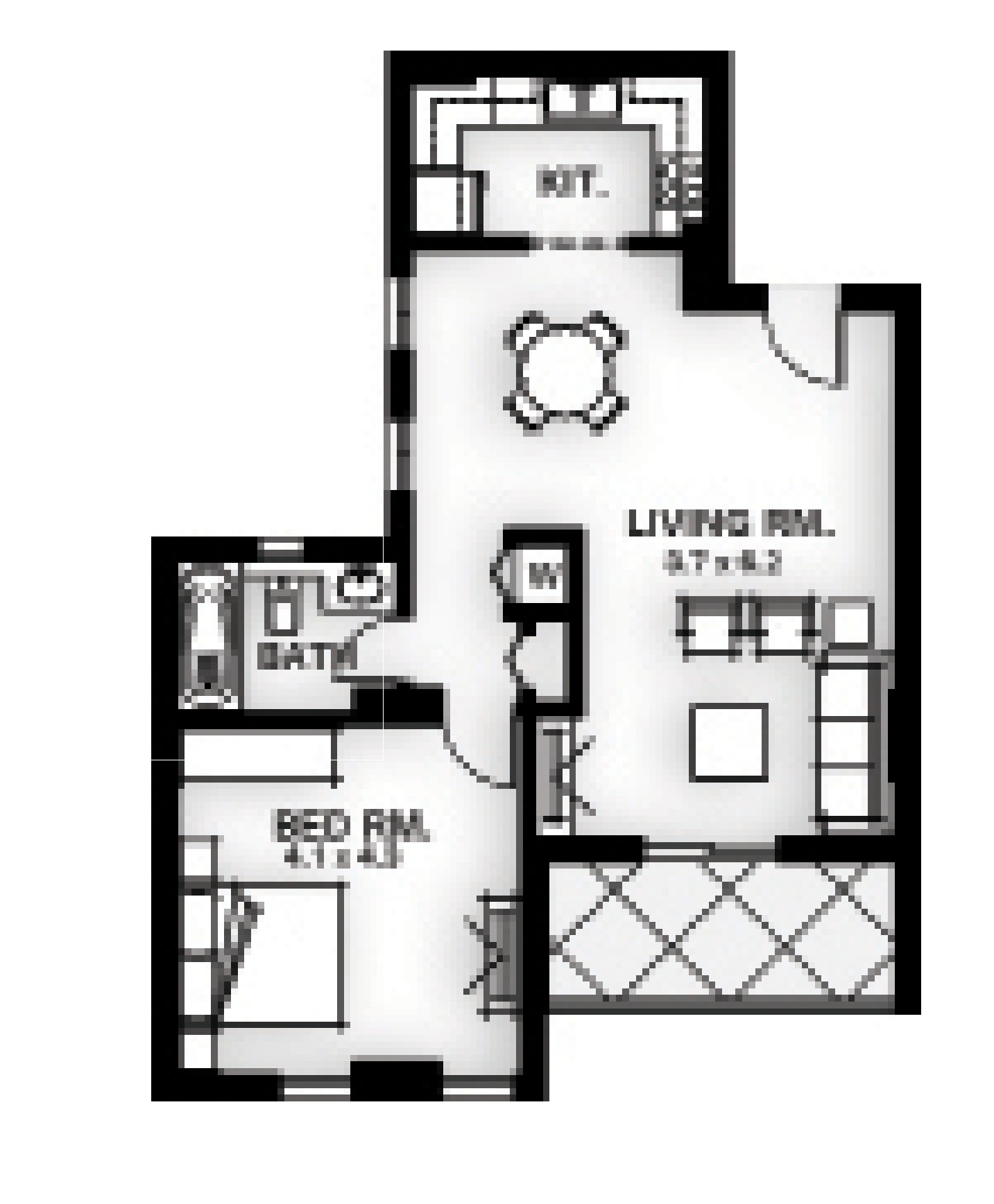 Floor plan for apartment at Mivida