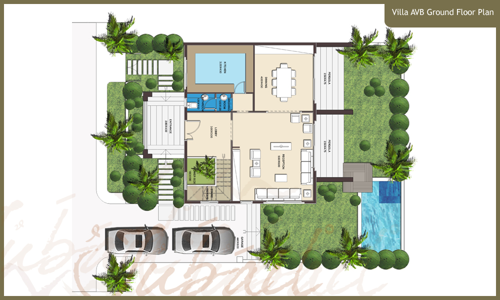 Floor plan for villa at Jubail