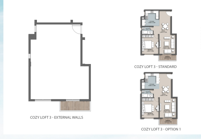 Floor plan for apartment at The Loft