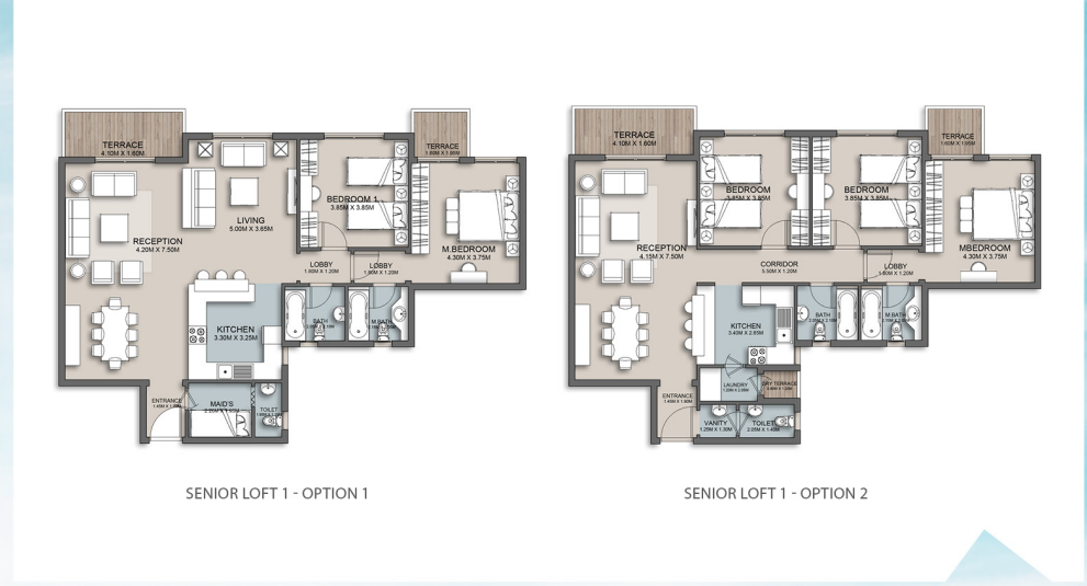Floor plan for apartment at The Loft