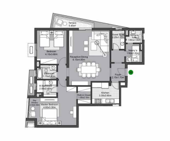 Floor plan for apartment at V Residences By Villette